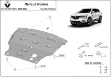 Aliumininė variklio apsauga Renault Koleos (2016-2025)