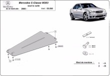 Plieninė automatinės pavarų dėžės apsauga Mercedes C-Clasee W203 (2000-2007)