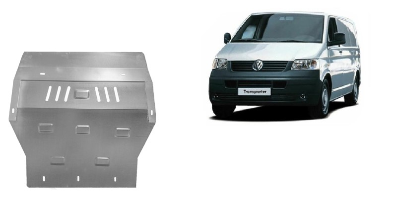 Plieninė cinkuota variklio apsauga Volkswagen Transporter T5 (2003-2015)
