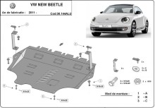Aliumininė variklio apsauga Volkswagen New Beetle (2011-2019)