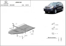 Plieninė pavarų dėžės apsauga Lexus GX (2002-2009)