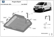 Plieninė AdBlue bako apsauga Peugeot Expert (2020-2026)