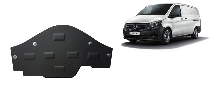 Plieninė variklio apsauga Mercedes Vito W447, 4x2, 1.6 D (su Start-Stop sistema) (2014-2026)