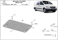 Plieninė variklio apsauga Mercedes Vito W639 - 2.2 D 4x2 (2003-2014)