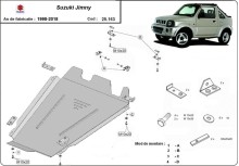 Plieninė pavarų dėžės ir reduktoriaus apsauga Suzuki Jimny (1998-2018)