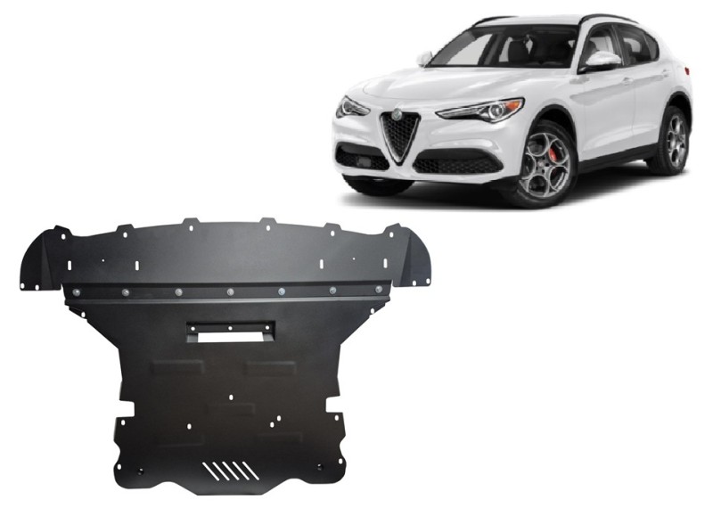 Plieninė variklio apsauga Alfa Romeo Stelvio (2016-2026)