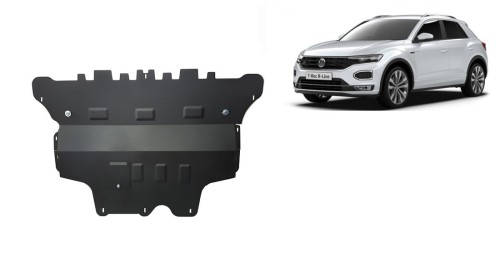 Plieninė variklio apsauga Volkswagen T-Roc - automatinė pavarų dėžė (2017-2026)
