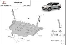 Aliumininė variklio apsauga Seat Tarraco (2018-2024)
