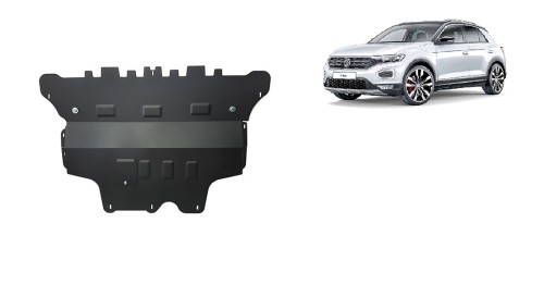 Plieninė variklio apsauga Volkswagen T-Roc - mechaninė pavarų dėžė (2017-2026)