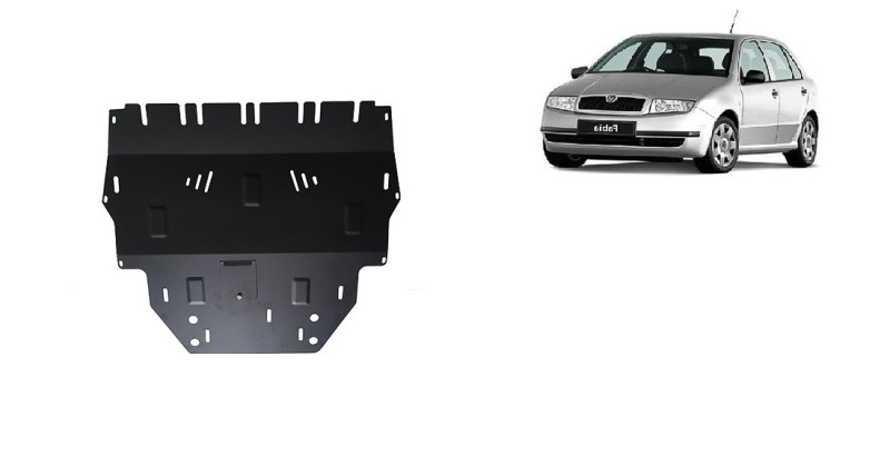 Plieninė variklio apsauga Skoda Fabia dyzelinas (1999-2007)