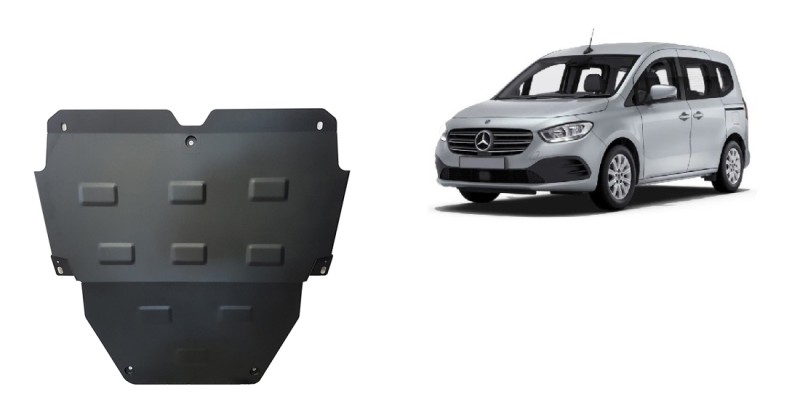 Plieninė variklio apsauga Mercedes EQT (2023-2026)