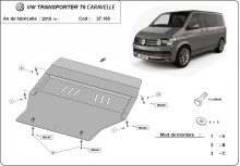 Plieninė variklio apsauga Volkswagen Transporter T6 Caravelle (2015-2018)