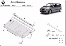 Plieninė variklio apsauga Renault Espace 4 (2001-2014)