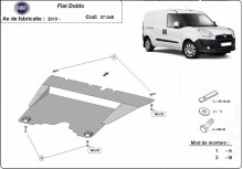 Plieninė variklio apsauga Fiat Doblo (2010-2022)