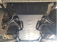 Plieninė pavarų dėžės apsauga Mercedes ML W163 (1998-2005)