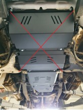Plieninė pavarų dėžės apsauga Mitsubishi L 200 (2005-2015)