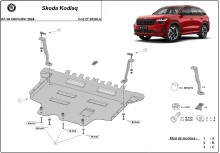 Aliumininė variklio apsauga Skoda Kodiaq (2024-2026)