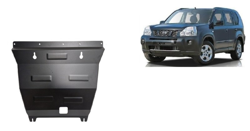 Plieninė variklio apsauga Nissan X-Trail T31 - Vers 2.0 (2007-2013)