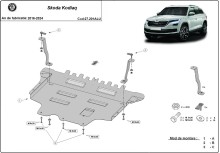 Aliumininė variklio apsauga Skoda Kodiaq (2016-2024)