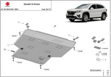 Plieninė variklio apsauga Suzuki S-Cross (2023-2026)
