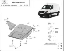 Plieninė variklio apsauga Mercedes Sprinter (2006-2017)