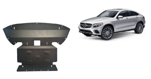 Plieninė variklio apsauga Mercedes GLC Coupe X253 (2015-2022) Plieninė variklio apsauga Mercedes GLC Coupe X253 (2015-2022)