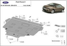 Plieninė variklio apsauga Ford Focus 2 (2004-2010)