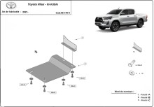 Aliumininė DPF filtro apsauga Toyota Hilux (2021-2026)