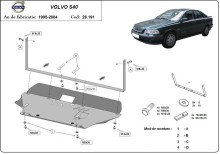 Plieninė variklio apsauga Volvo S40 (1995-2004)