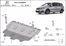 Plieninė variklio apsauga Seat Alhambra (2010-2020)