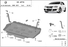Plieninė variklio apsauga VW Jetta (2005-2011)