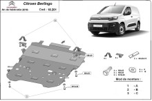 Plieninė variklio apsauga Citroen Berlingo (2018-2026)