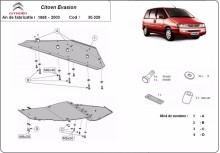 Plieninė variklio apsauga Citroen Evasion (1995-2003)
