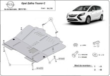 Plieninė variklio apsauga Opel Zafira C (2011-2019)