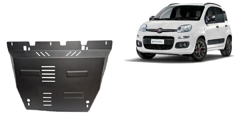 Plieninė variklio apsauga Fiat Panda 4x2 (2011-2026)