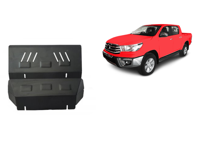 Plieninė radiatoriaus apsauga Toyota Hilux Invincible (2021-2026)