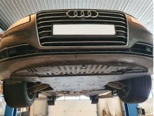 Plieninė pavarų dėžės apsauga Audi A8 (2010-2017)