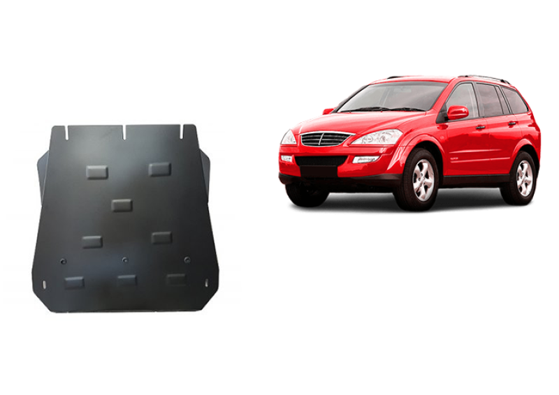 Plieninė pavarų dėžės apsauga SsangYong Kyron (2005-2014)