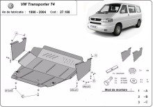 Plieninė variklio apsauga VW Transporter T4 Caravelle (1990-2003)
