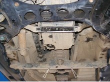 Plieninė automatinės pavarų dėžės apsauga VW Touareg 7L (2003-2006)