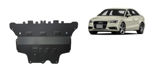 Plieninė variklio apsauga Audi A3 (8V) - automatinė pavarų dėžė (2012-2020) Plieninė variklio apsauga Audi A3 (8V) - automatinė pavarų dėžė (2012-2020)