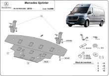 Plieninė variklio apsauga Mercedes Sprinter-RWD (2018-2026)