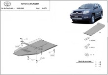 Aliumininė pavarų dėžės apsauga Toyota 4Runner (2002-2009)
