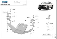 Plieninė diferencialo apsauga Ford Ranger (2023-2026)