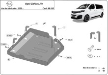 Plieninė AdBlue bako apsauga Opel Zafira Life (2020-2026)