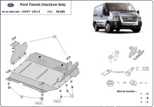 Plieninė variklio apsauga Ford Transit -FWD (2007-2013)