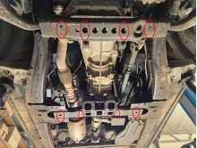 Plieninė pavarų dėžės apsauga Isuzu D-Max (2019-2026)