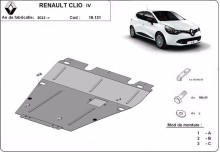 Plieninė variklio apsauga Renault Clio 4 (2012-2020)