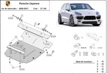 Plieninė variklio apsauga Porsche Cayenne (2002-2017)