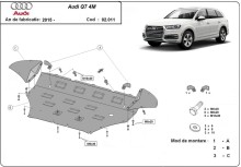 Plieninė variklio apsauga Audi Q7 (2015-2026)